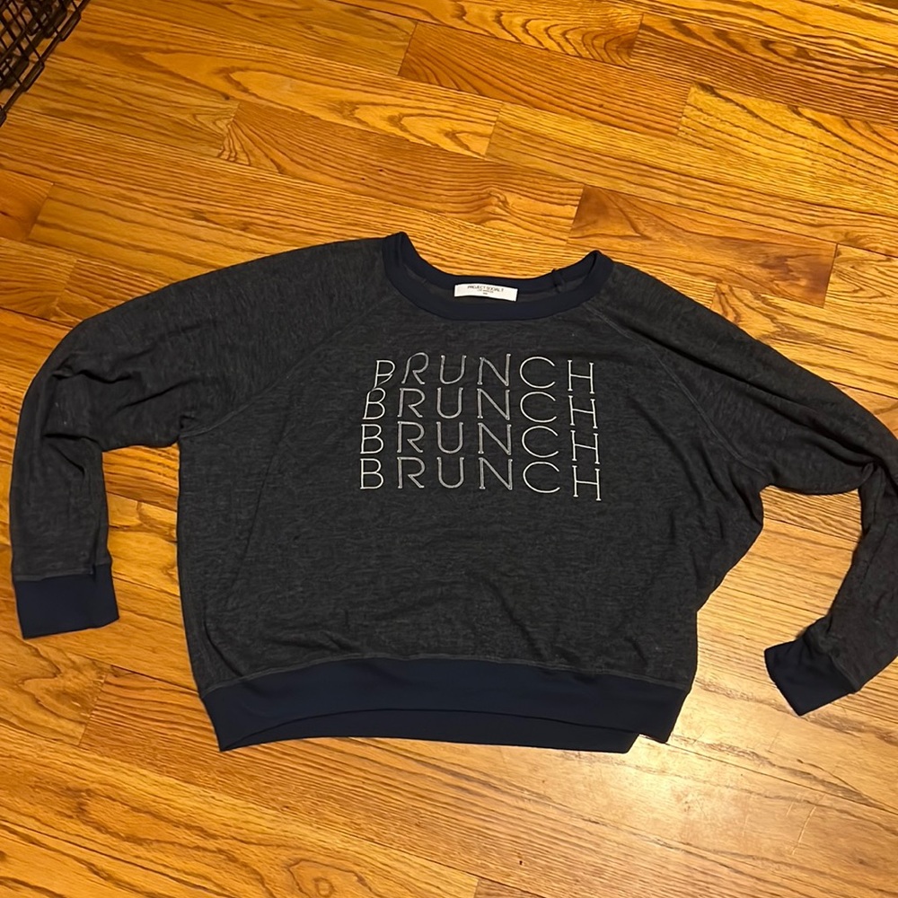 Project Social T cropped Brunch sweatshirt